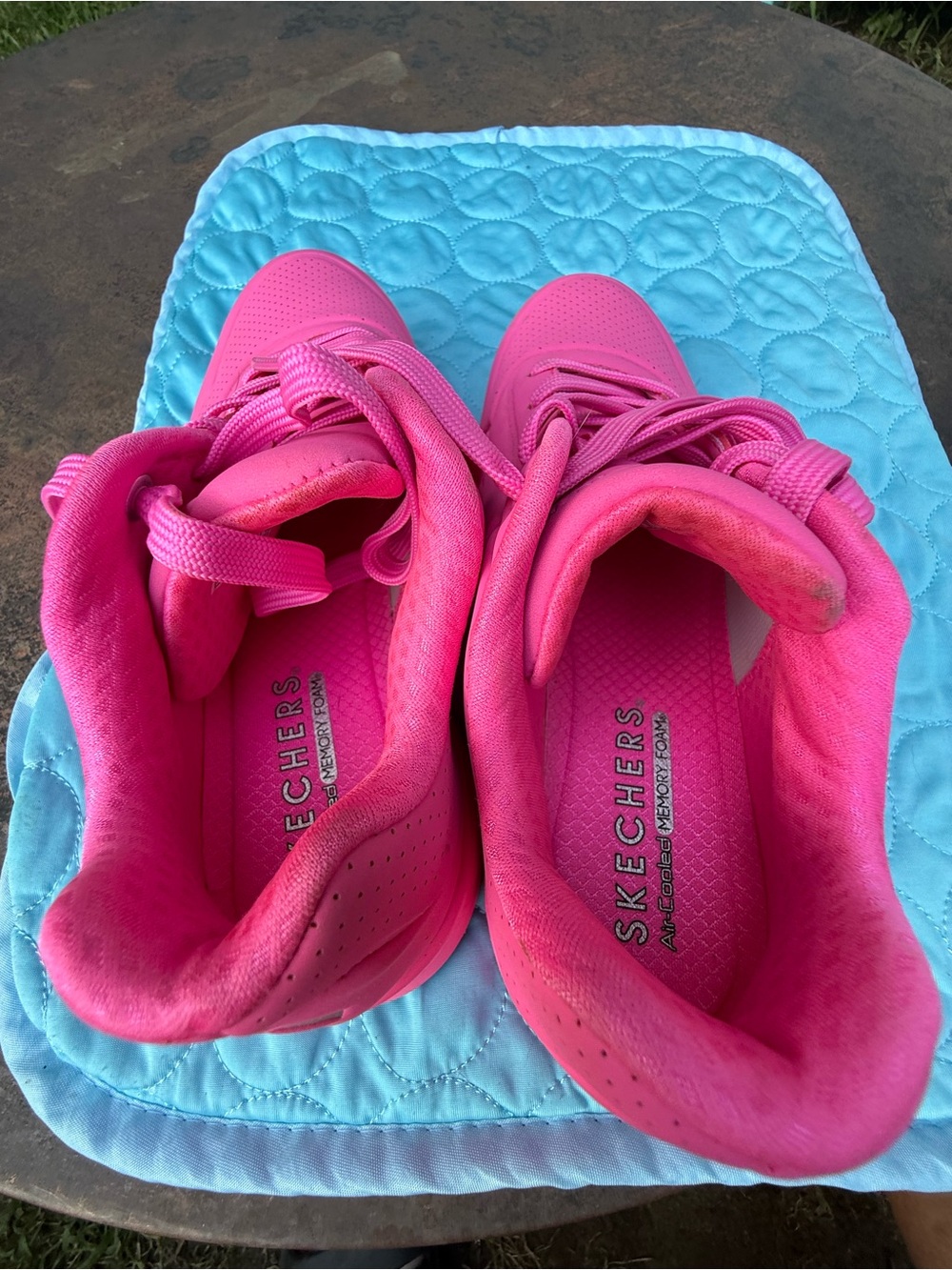 Skechers Hot Pink Women's Athletic Sneakers sz 7-1/2 - Picture 7 of 7